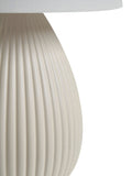 BHS cream teardrop ceramic table lamp set (British brand)
