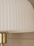 BHS floor lamp opal glass ribbed 145cm, imported from the UK