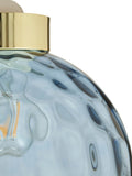 BHS blue dimpled glass ceiling light, UK version