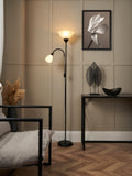 BHS Black Mother & Child Floor Lamp, UK version