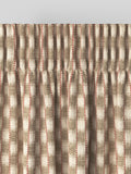 Orange stripe jacquard made to measure curtains, imported from the UK