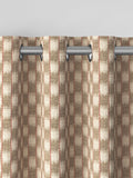 Orange stripe jacquard made to measure curtains, imported from the UK