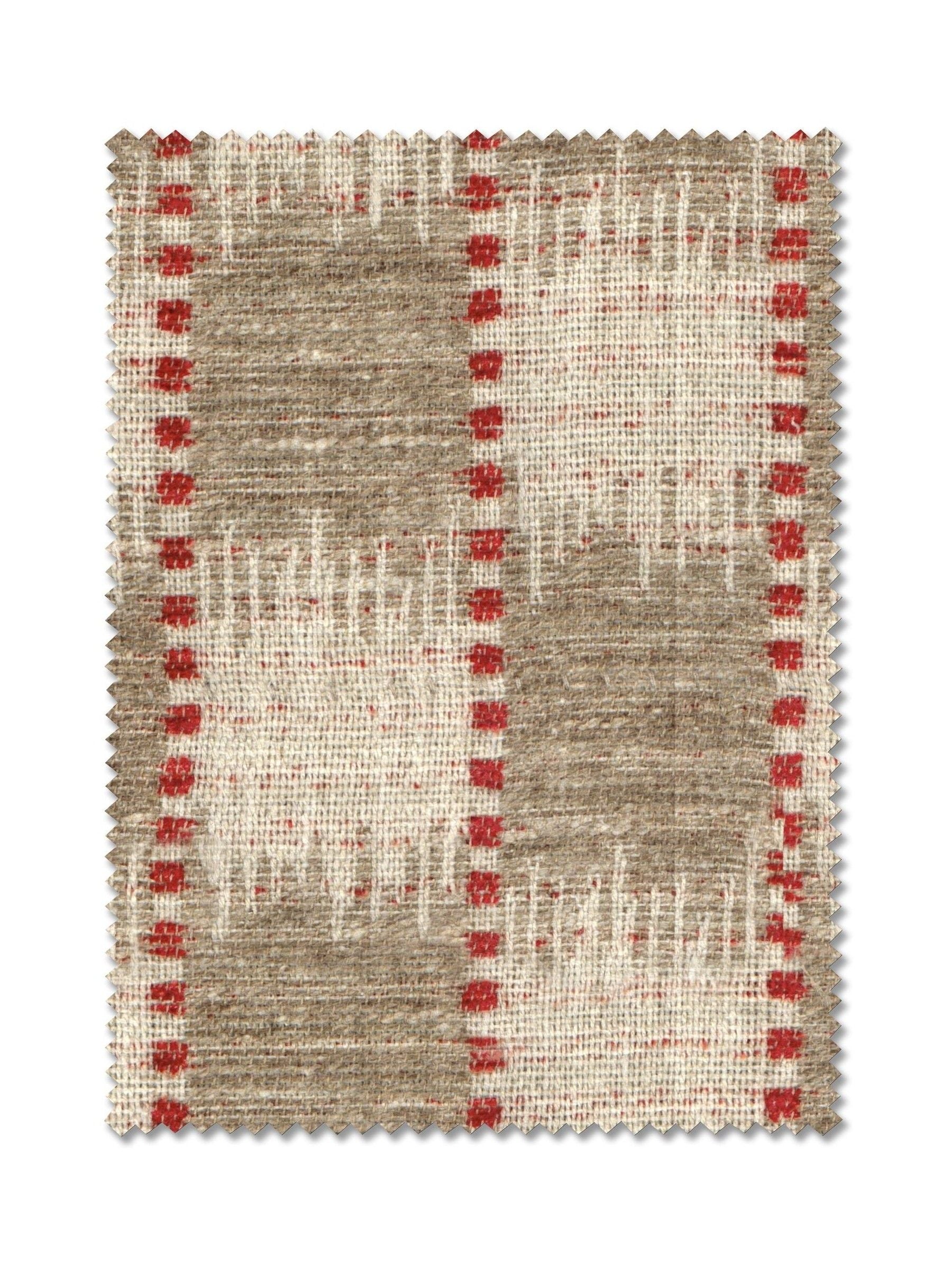 Orange stripe jacquard made to measure curtains, imported from the UK