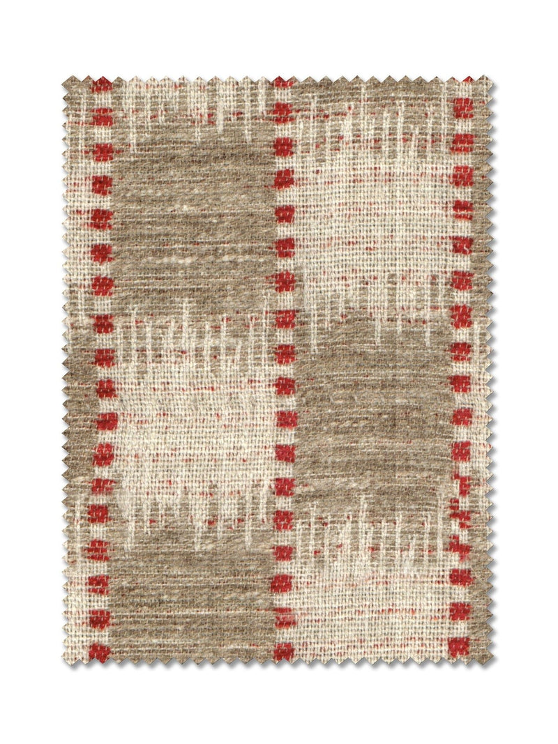 Orange stripe jacquard made to measure curtains, imported from the UK