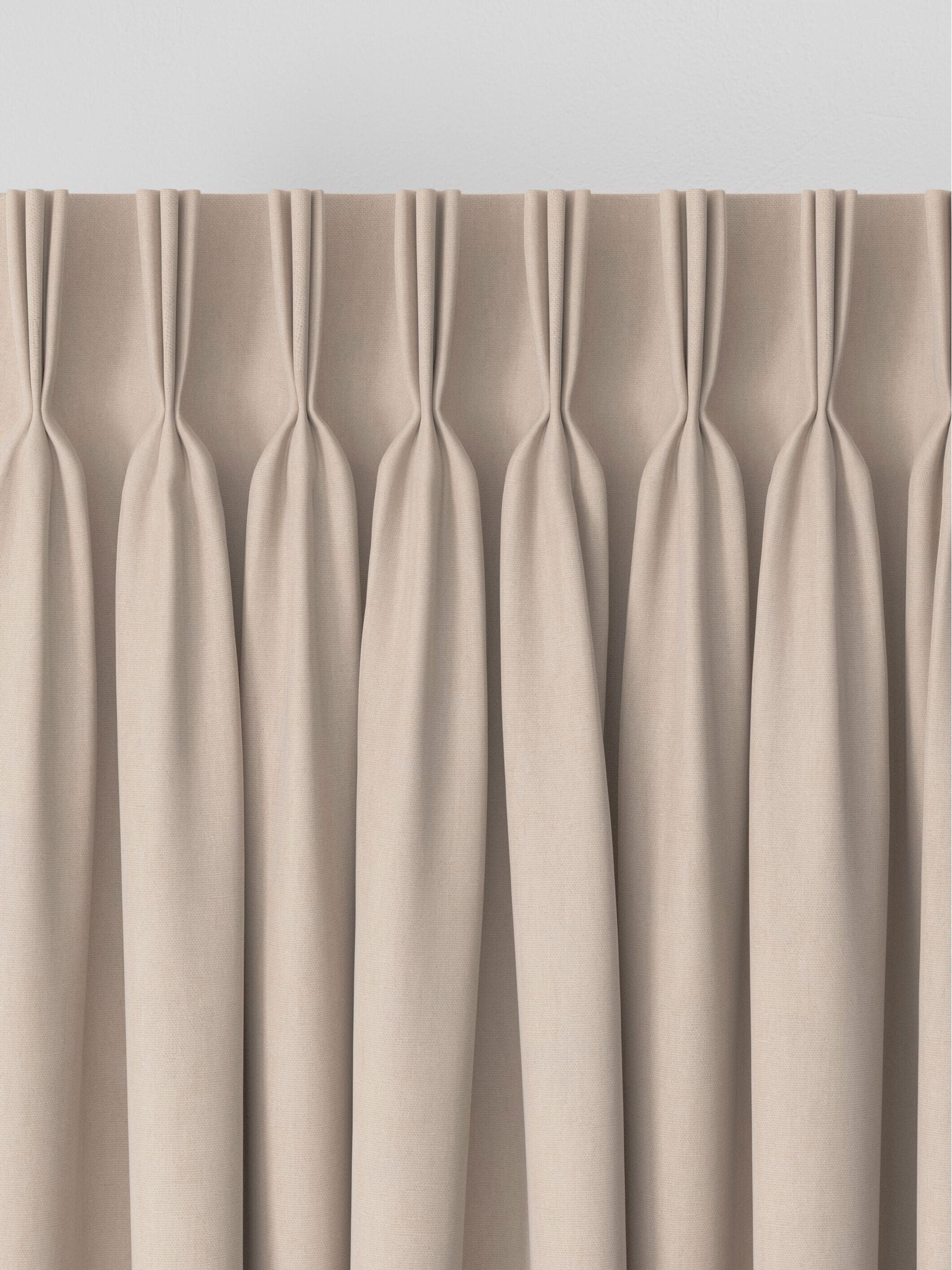 Next natural pink cotton made to measure curtains (British brand)