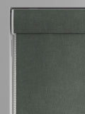 Green Touch of Linen Roman blind made to measure, imported from the UK