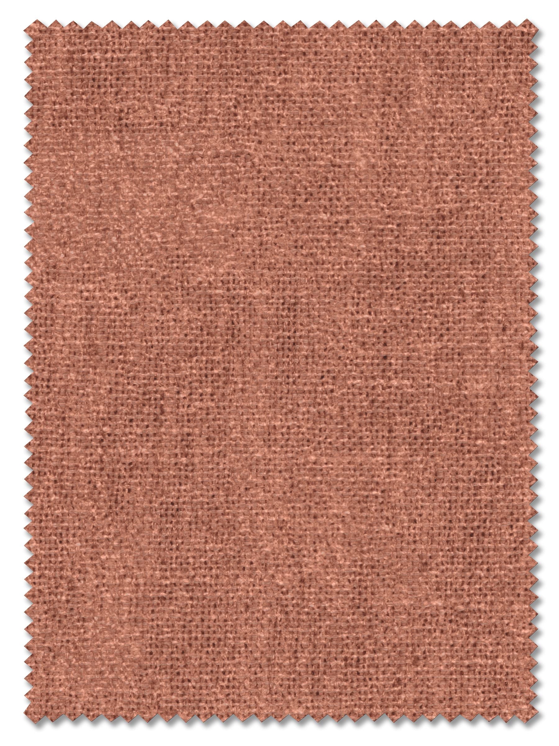 Touch of Linen rust brown Roman blind custom made to measure (British brand)