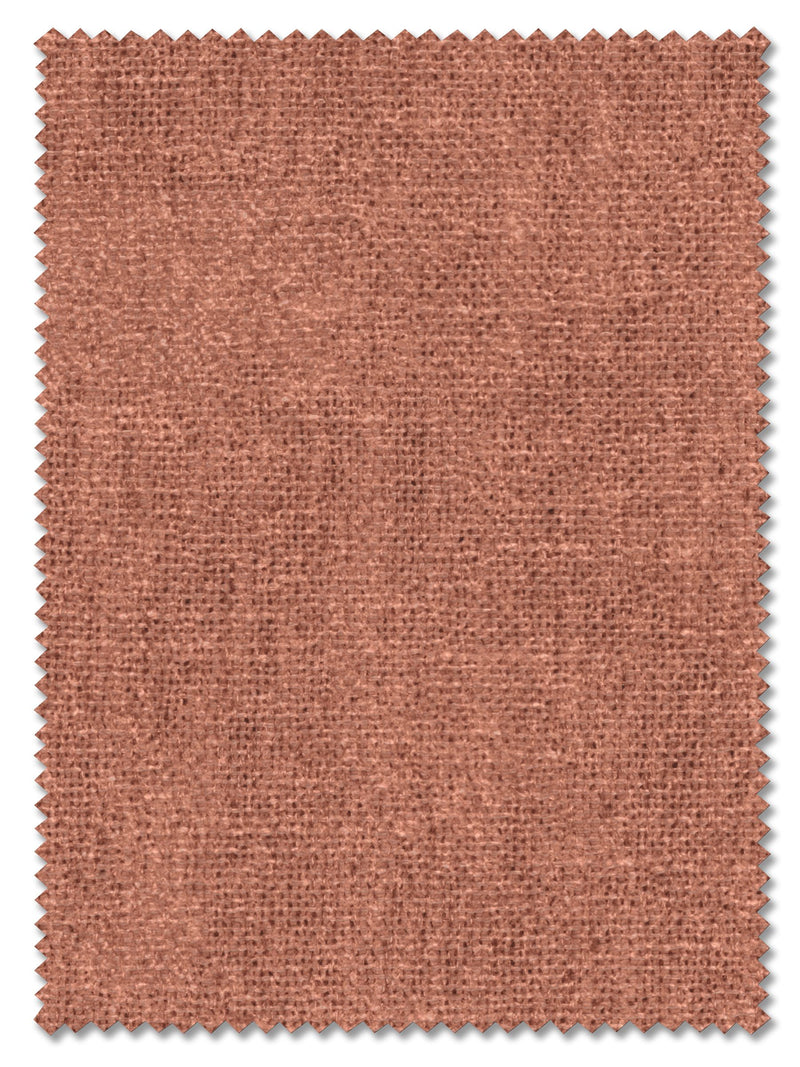 Touch of Linen rust brown Roman blind custom made to measure (British brand)