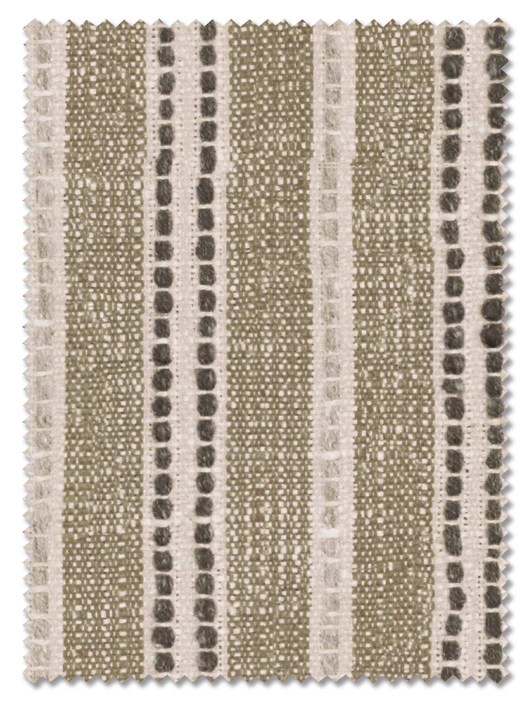 Roman blind dark natural grey woven stripe (British brand)