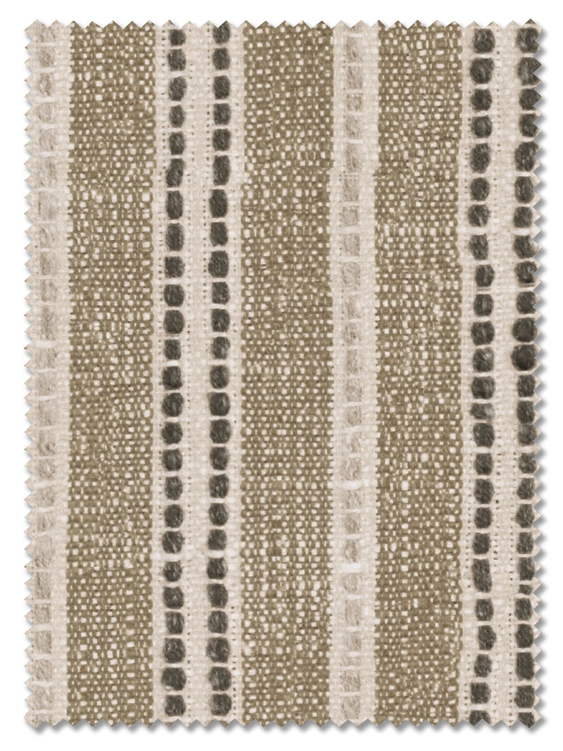 Roman blind dark natural grey woven stripe (British brand)