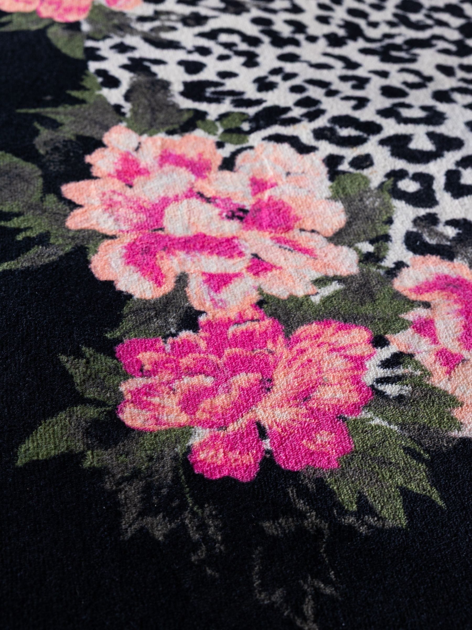 Rockett St George Leopard Love Tufted Rug, imported from the UK