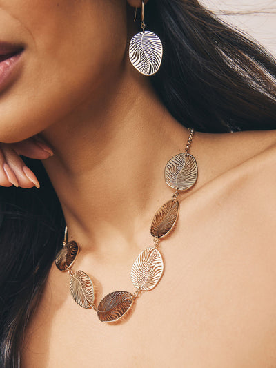 Next Gold Tone Filigree Collar Necklace- Buy online at McGrocer
