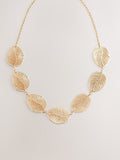 Gold tone filigree collar necklace (British brand)