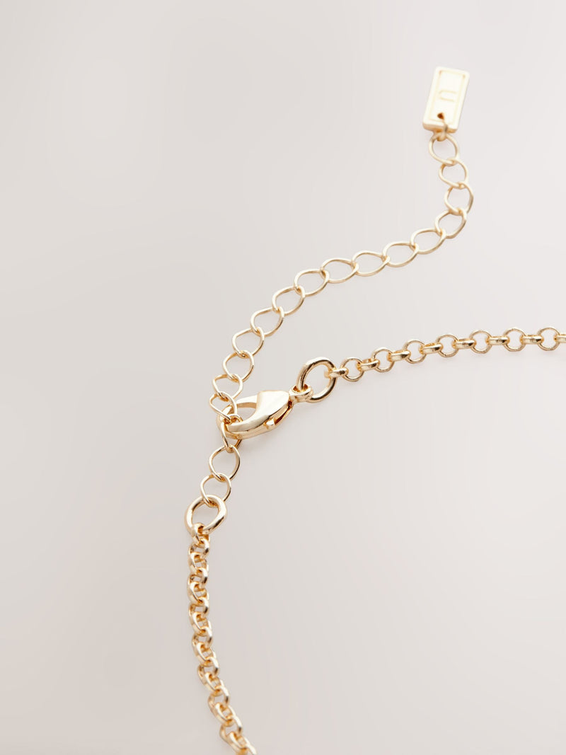 Gold tone filigree collar necklace (British brand)