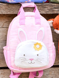 JoJo Maman Bébé pink bunny character backpack, imported from the UK