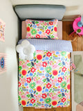 Multi Bright Floral duvet cover and pillowcase set, imported from the UK