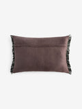 French Connection black stripe fringe cushion - British product