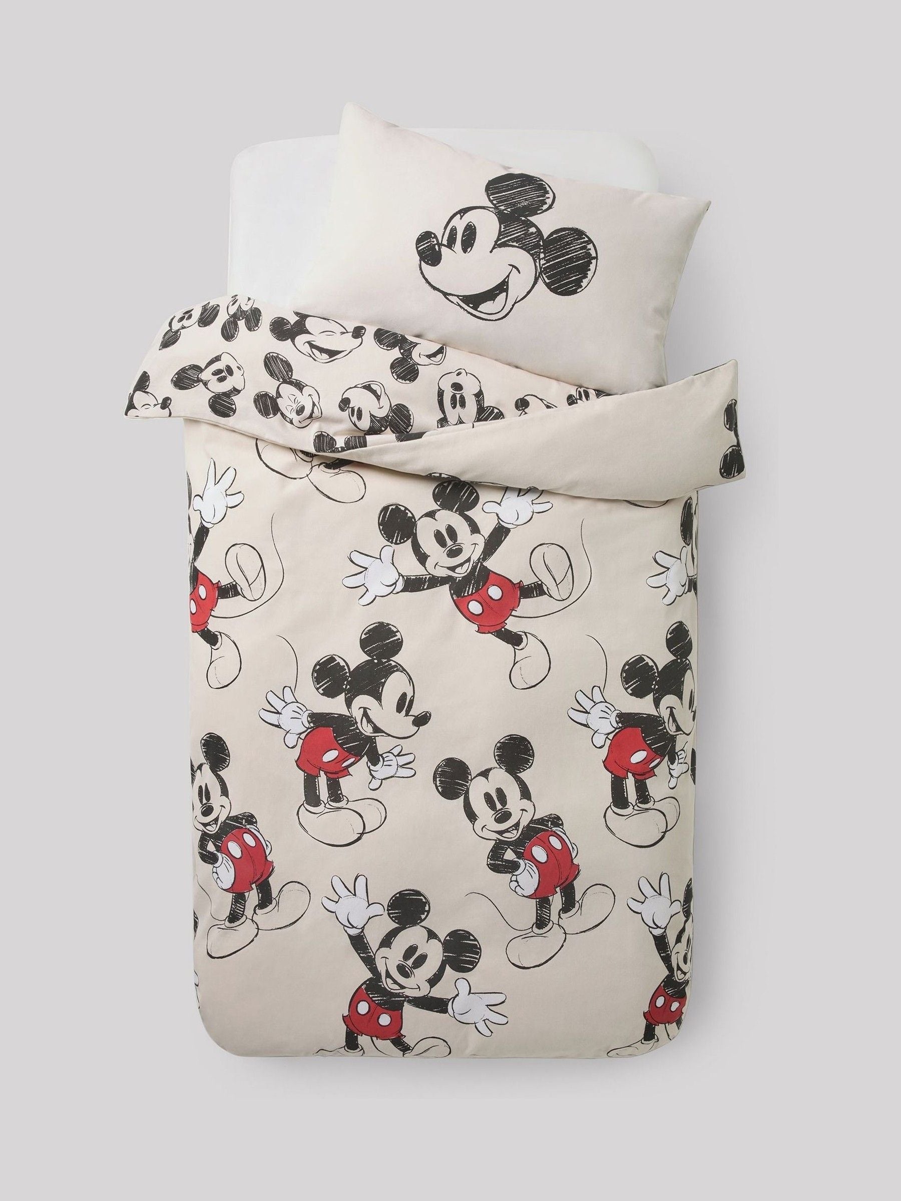 Disney Mickey Mouse duvet cover and pillowcase set - British product