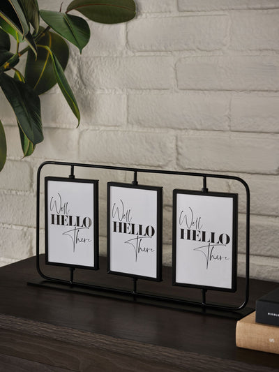 Next Monaco Triple Swivel Black Photo Frame 21x41.5x5cm- Buy online at McGrocer