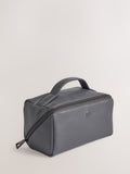 Fold Out Faux Leather Wash Bag