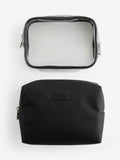 Two-piece travel wash bag set for grooming essentials (British brand)