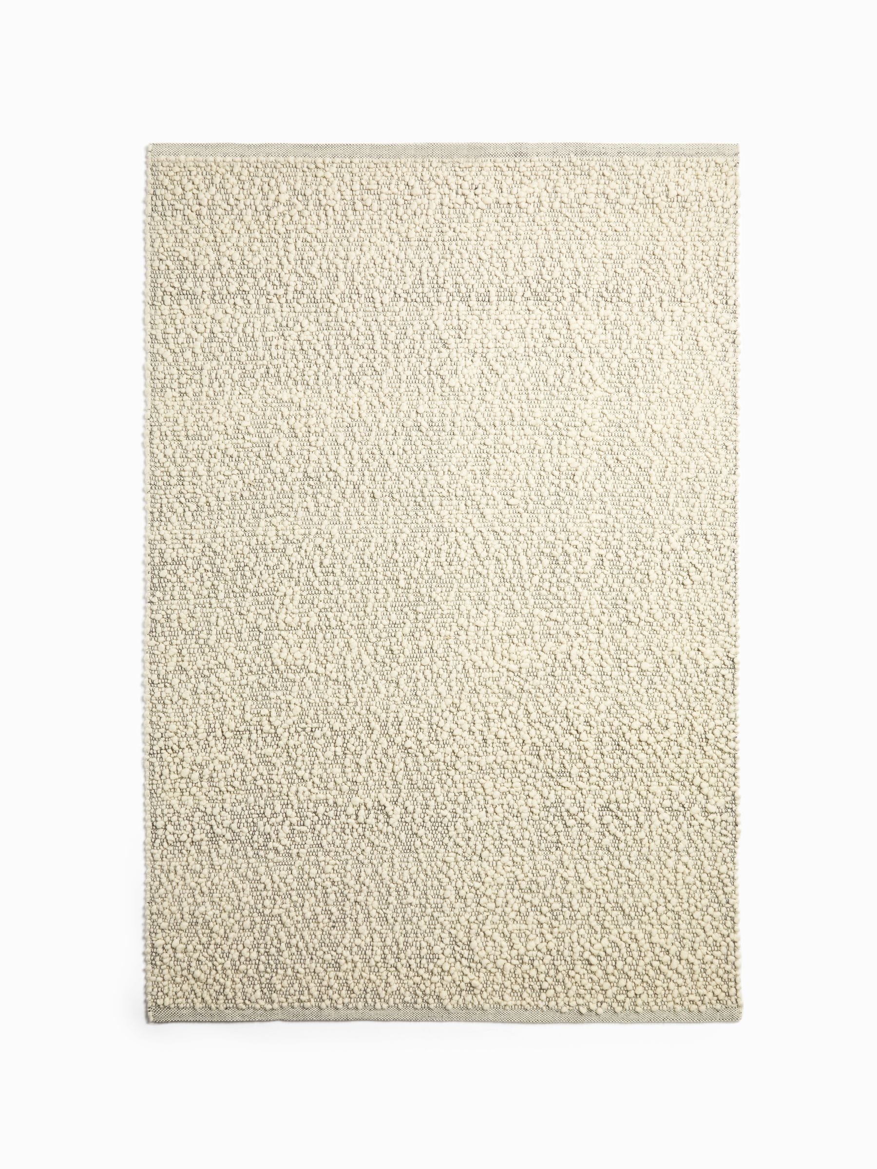 MADE.COM grey Claude boucle wool rug - British product