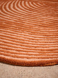 MADE.COM rust orange Casey wool tufted rug (British brand)