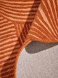 MADE.COM rust orange Casey wool tufted rug (British brand)