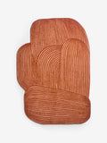 MADE.COM rust orange Casey wool tufted rug (British brand)