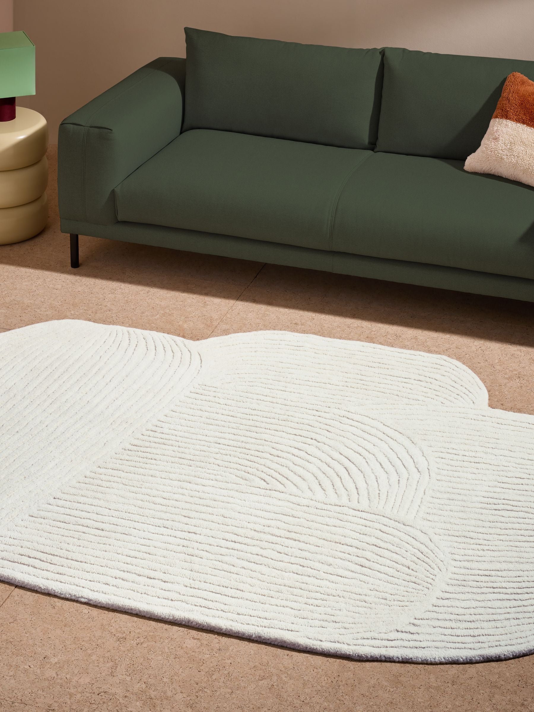 MADE.COM Natural Casey Wool Tufted Rug
