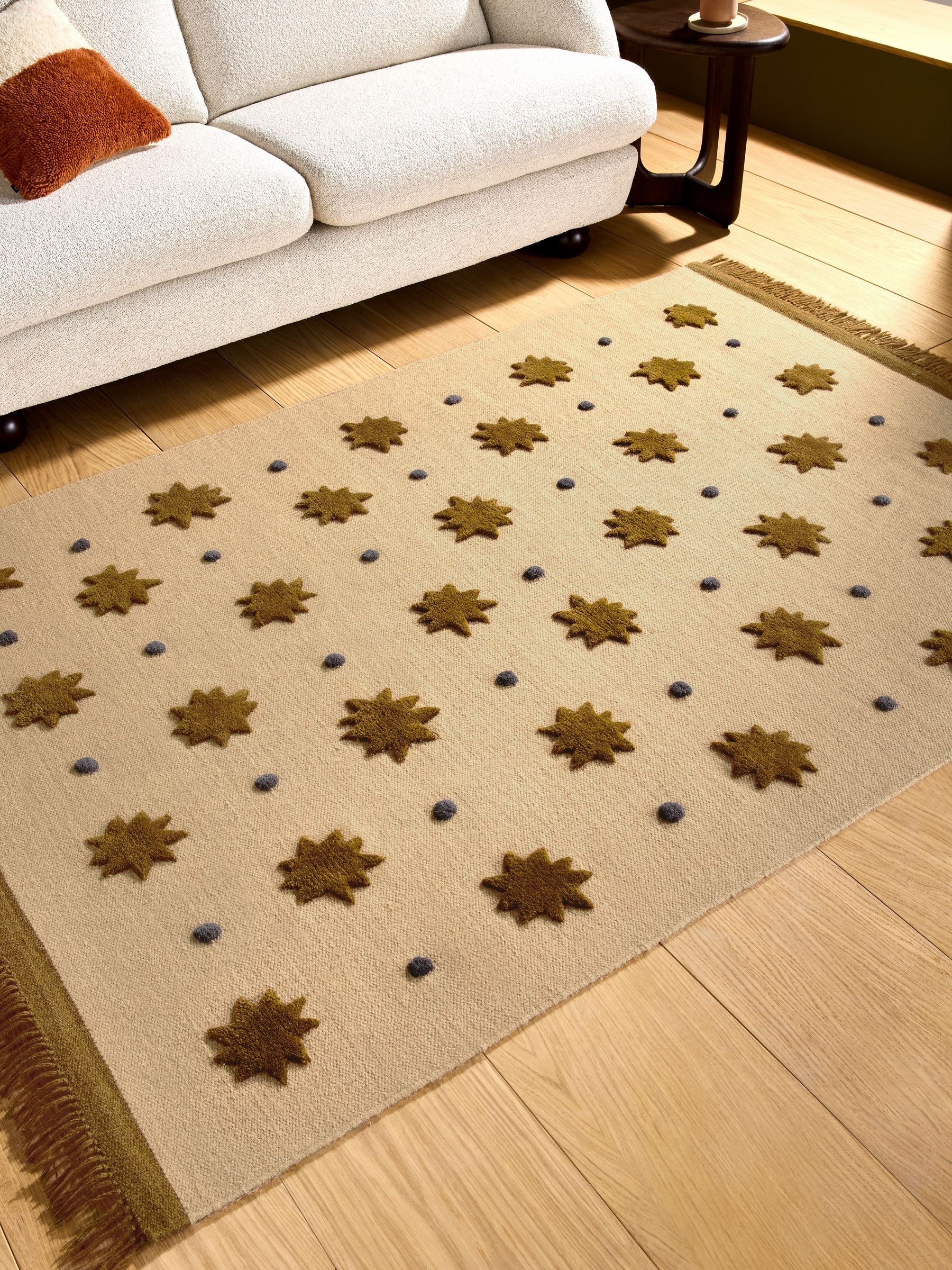 MADE.COM Natural Kosmic wool tufted rug - British product