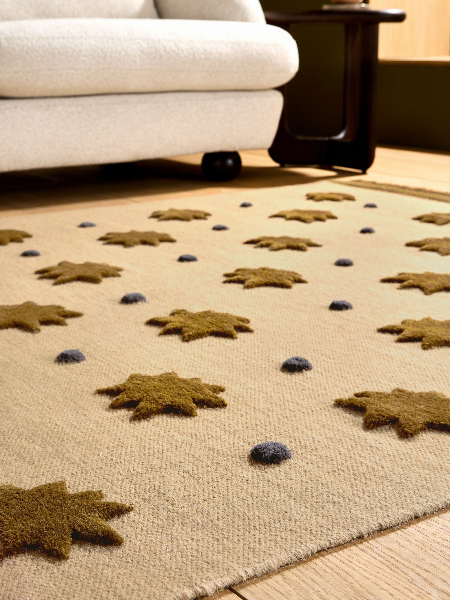 MADE.COM Natural Kosmic wool tufted rug - British product