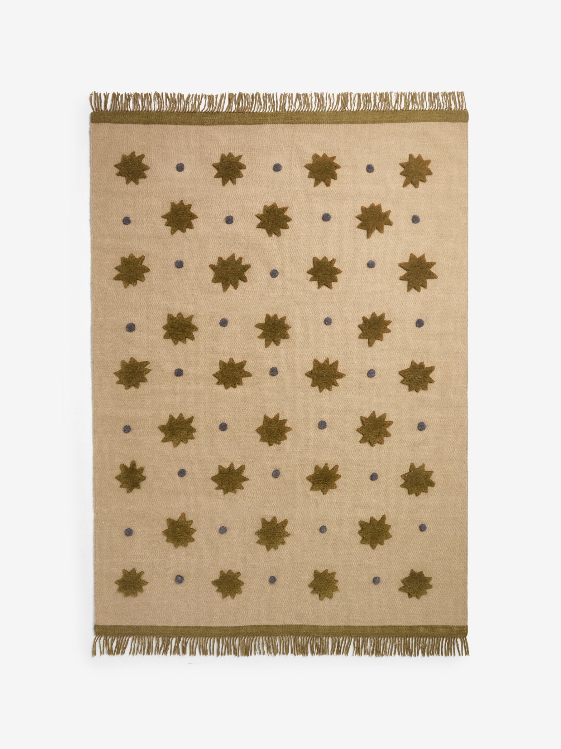 MADE.COM Natural Kosmic wool tufted rug - British product