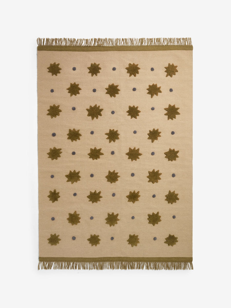MADE.COM Natural Kosmic wool tufted rug - British product