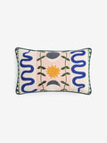 MADE.COM natural embroidered cushion 30x50cm (British brand)