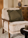 MADE.COM Rust Nera Tufted Cushion 45cm