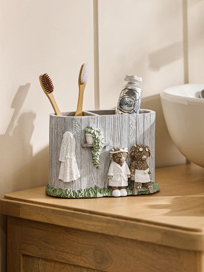 Grauer Hamish Highland Cow Spa Zahnbürstenhalter