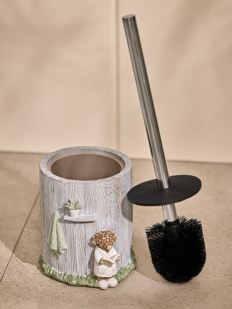 Grey Hamish the Highland Cow Spa Toilet Brush