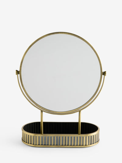 Miroir de table rond doré côtelé grossissement 5x Next - Achetez en ligne sur McGrocer