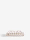 Natural Ribbed Towel blue 100% cotton, imported from the UK