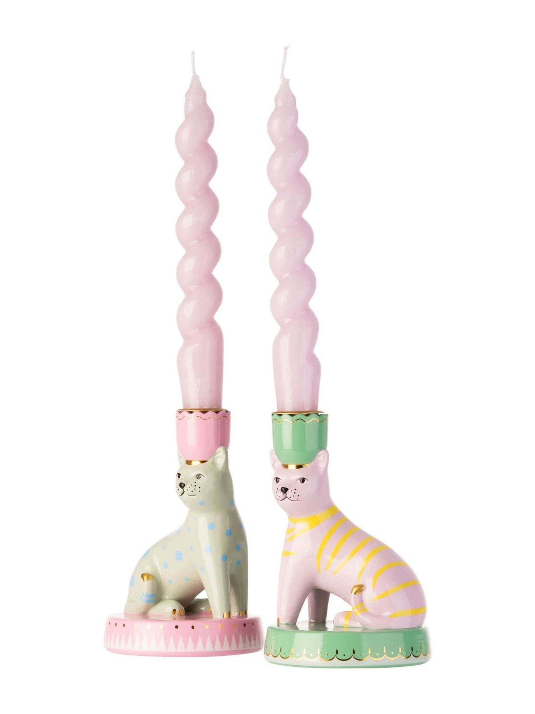 Yvonne Ellen green animal candlestick holders (British brand)