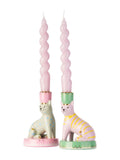 Yvonne Ellen green animal candlestick holders (British brand)