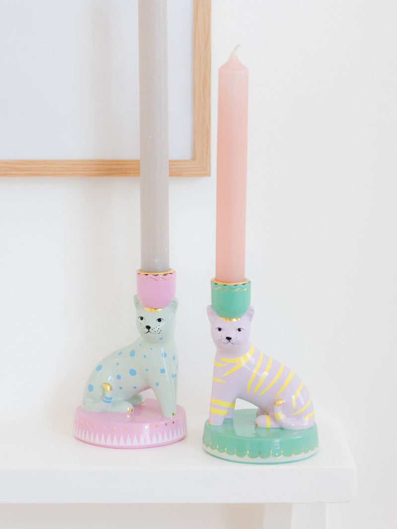 Yvonne Ellen green animal candlestick holders (British brand)