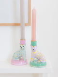 Yvonne Ellen green animal candlestick holders (British brand)