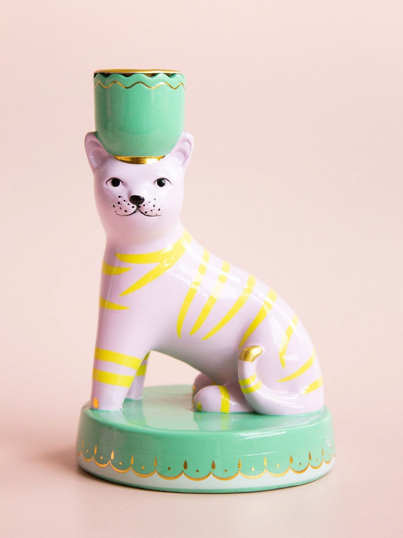 Yvonne Ellen green animal candlestick holders (British brand)