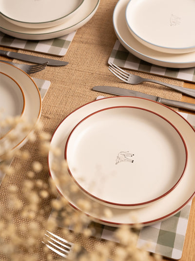 Next Woodbury Lane Natural Set of 4 Animal Side Plates- Buy online at McGrocer