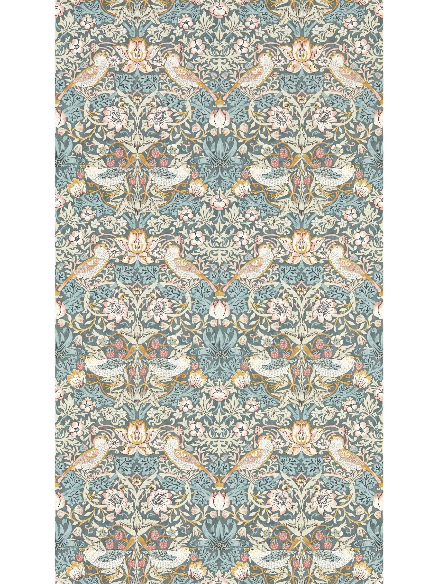 Clarke & Clarke Strawberry Thief wallpaper sample, imported from the UK