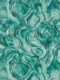 Clarke & Clarke teal Lavico wallpaper sample (British brand)