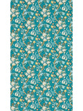 Clarke & Clarke wallpaper sample Teal Golden Lily, imported from the UK
