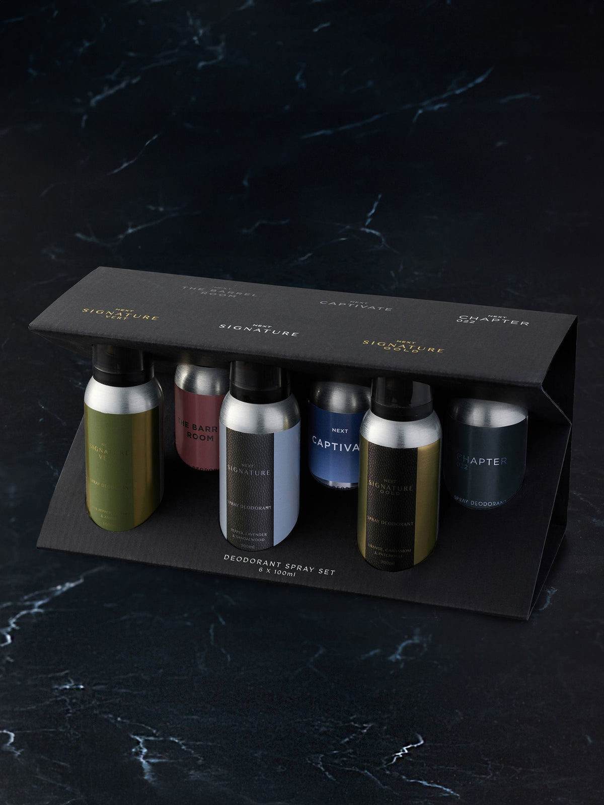 Set of 6 100ml Body Sprays Deodorant Gift Set